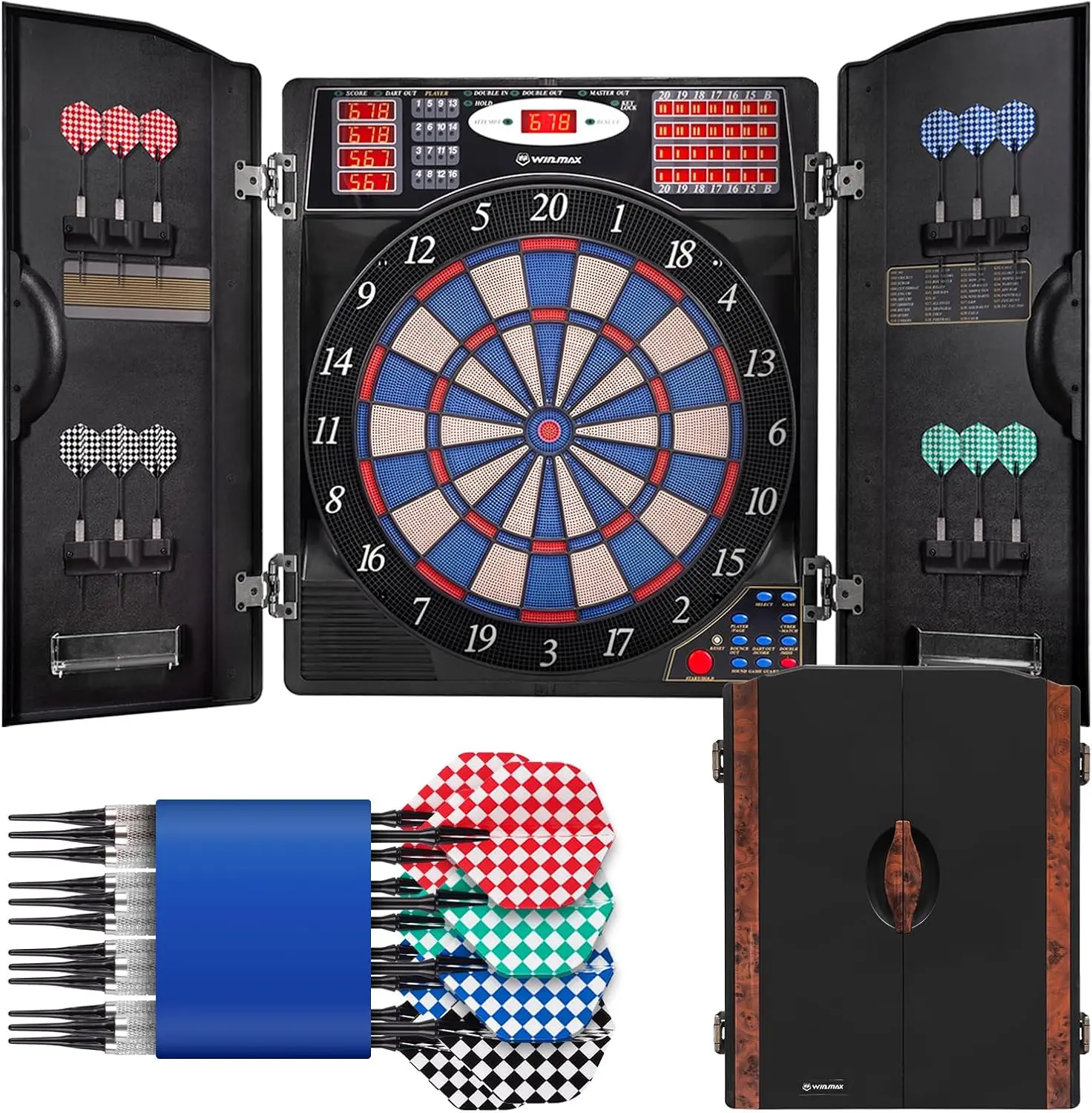 مجموعة لوحة رمي السهام الإلكتر - مراجعة Electronic Dartboard Cabinet وسعره
